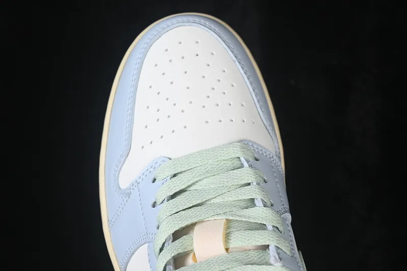 All categories Air Jordan Jordan series basketball shoes Air Jordan 1 Low Air Jordan 1 Low AJ1 Joe 1 light blue color matching low-top cultural casual sneakers DC0774-108